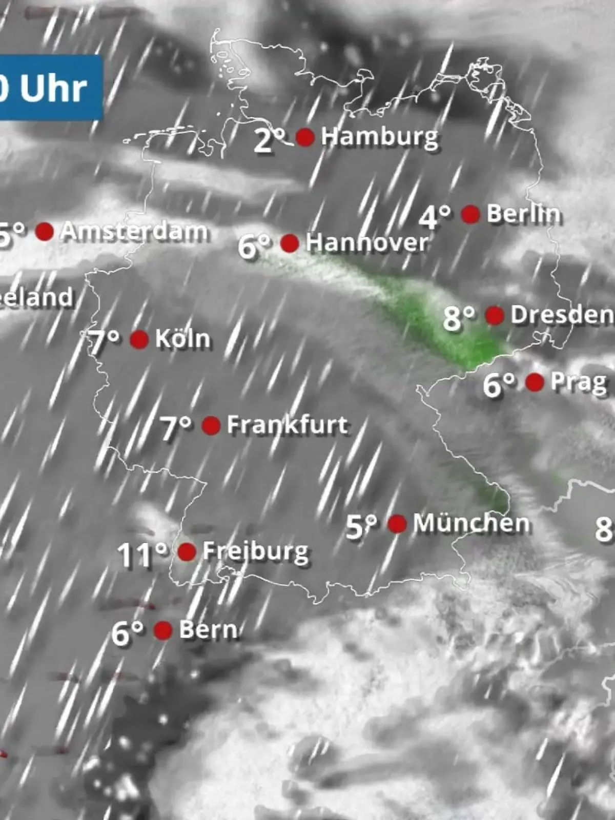 Bild zu: "Mit viel Regen durch die Nacht"