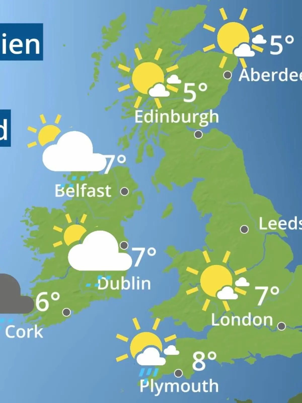 Bild zu: "England, Schottland, Wales: Wie wird das Wetter?"