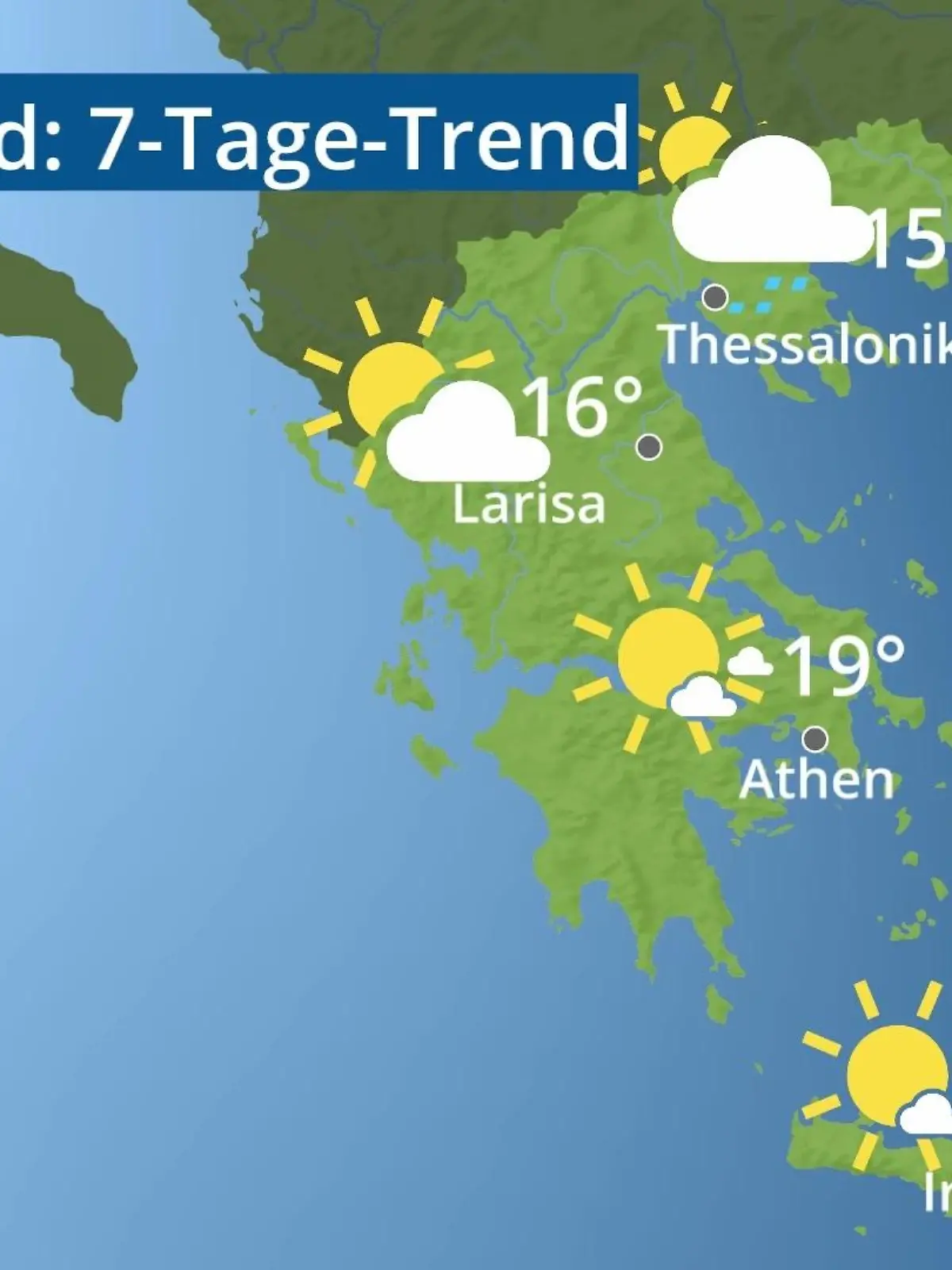 Bild zu: "Griechenland: Wie wird das Wetter?"
