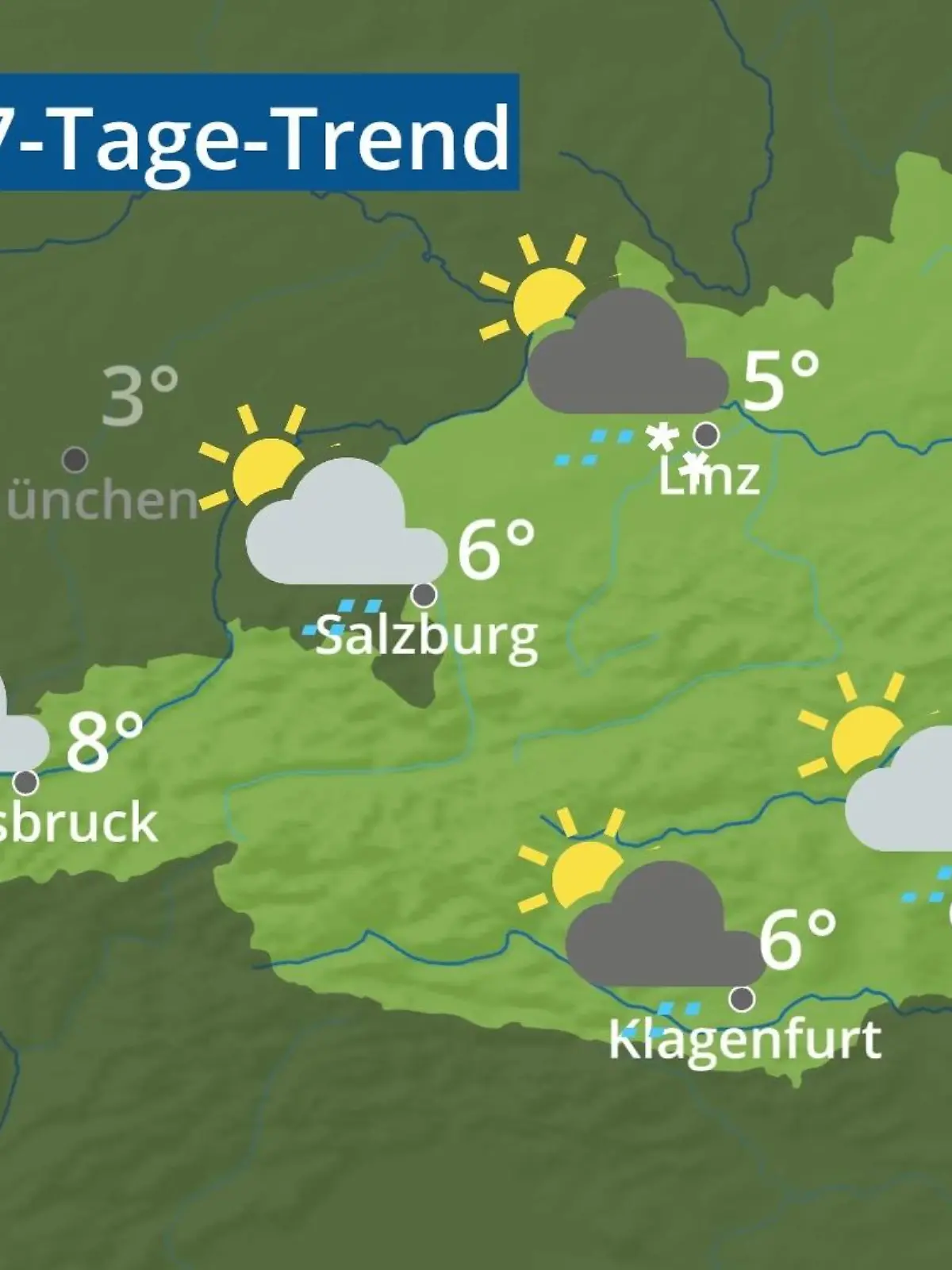 Bild zu: "Österreich: Wie wird das Wetter?"