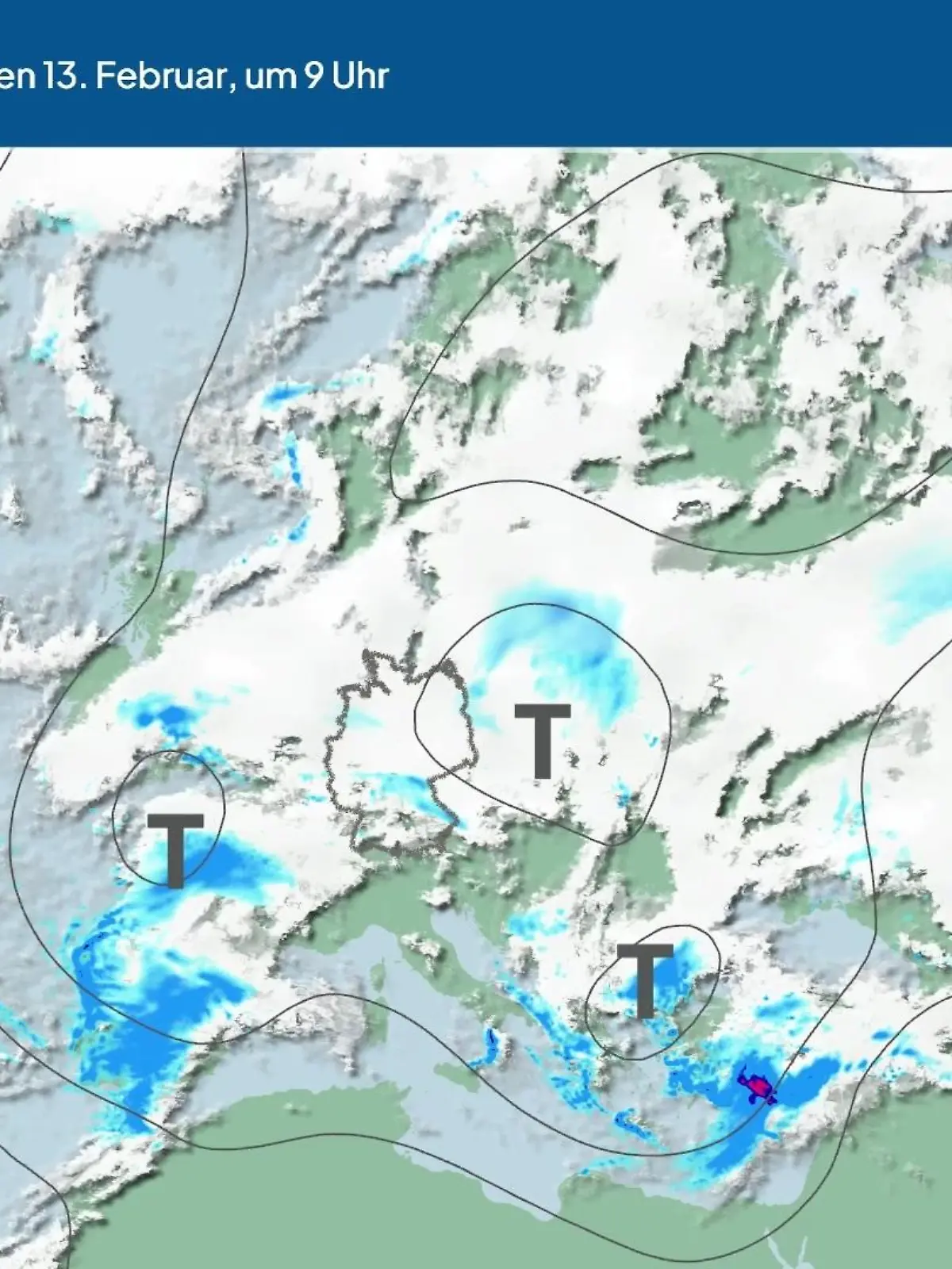 Bild zu: "Die Wetterlage der kommenden 5 Tage"