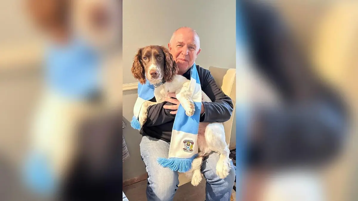Jim Lennon (63) und Hund Leo