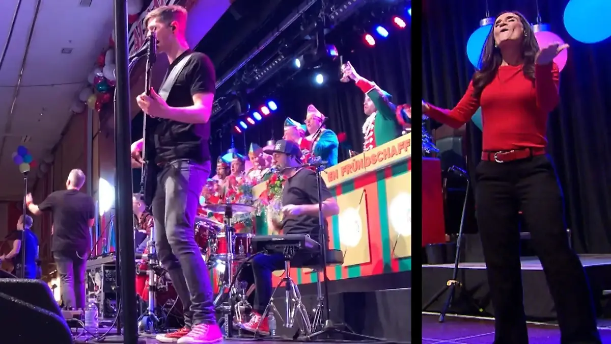 Karneval für alle Sinne Bühne, Bützen, Gebärden