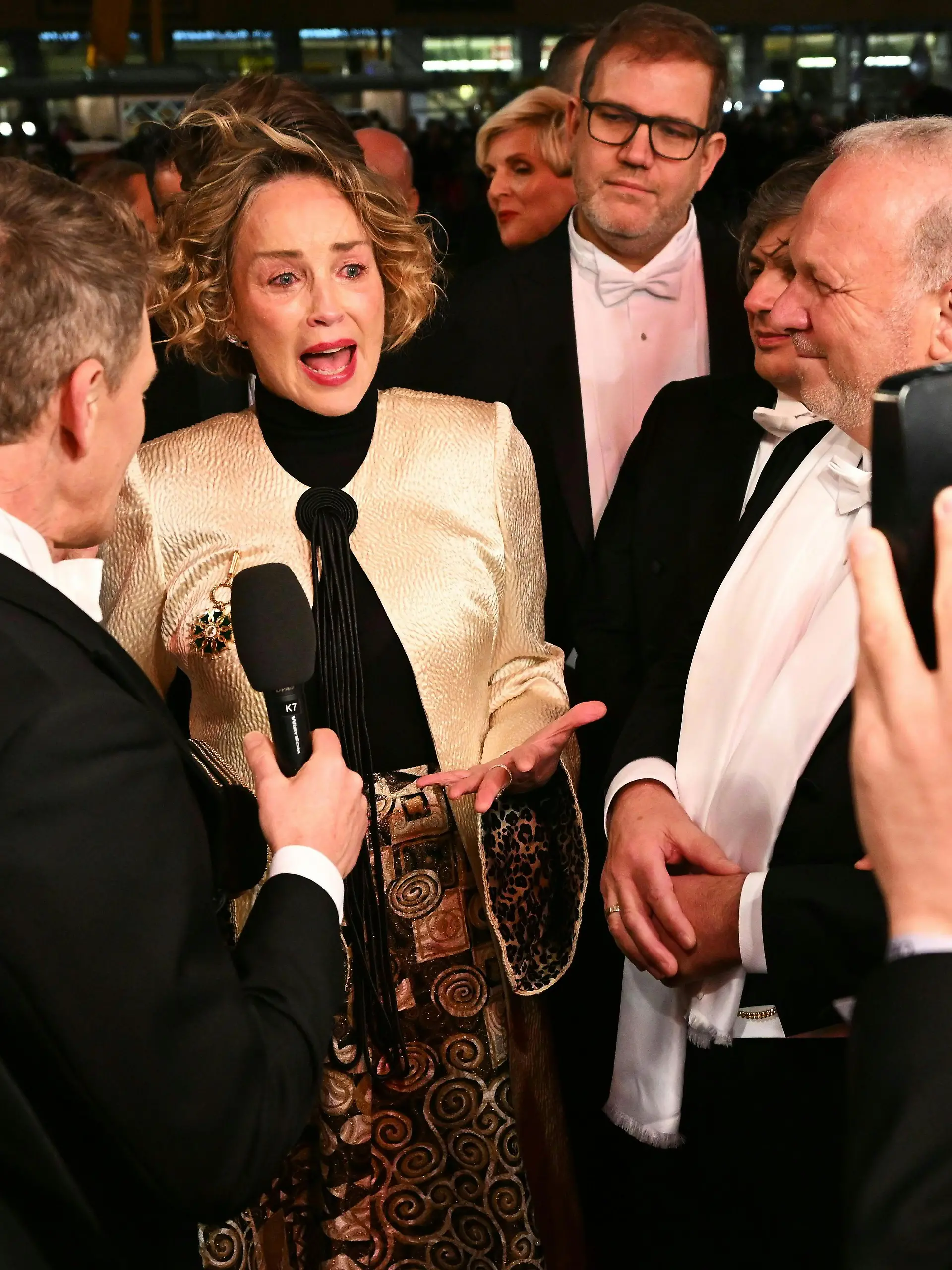 Panik-Attacke von Sharon Stone?