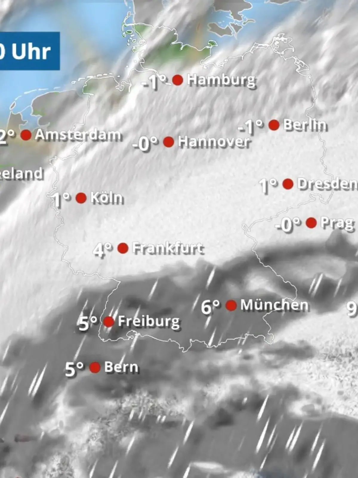 Bild zu: "Schnee erreicht bald auch den Süden"