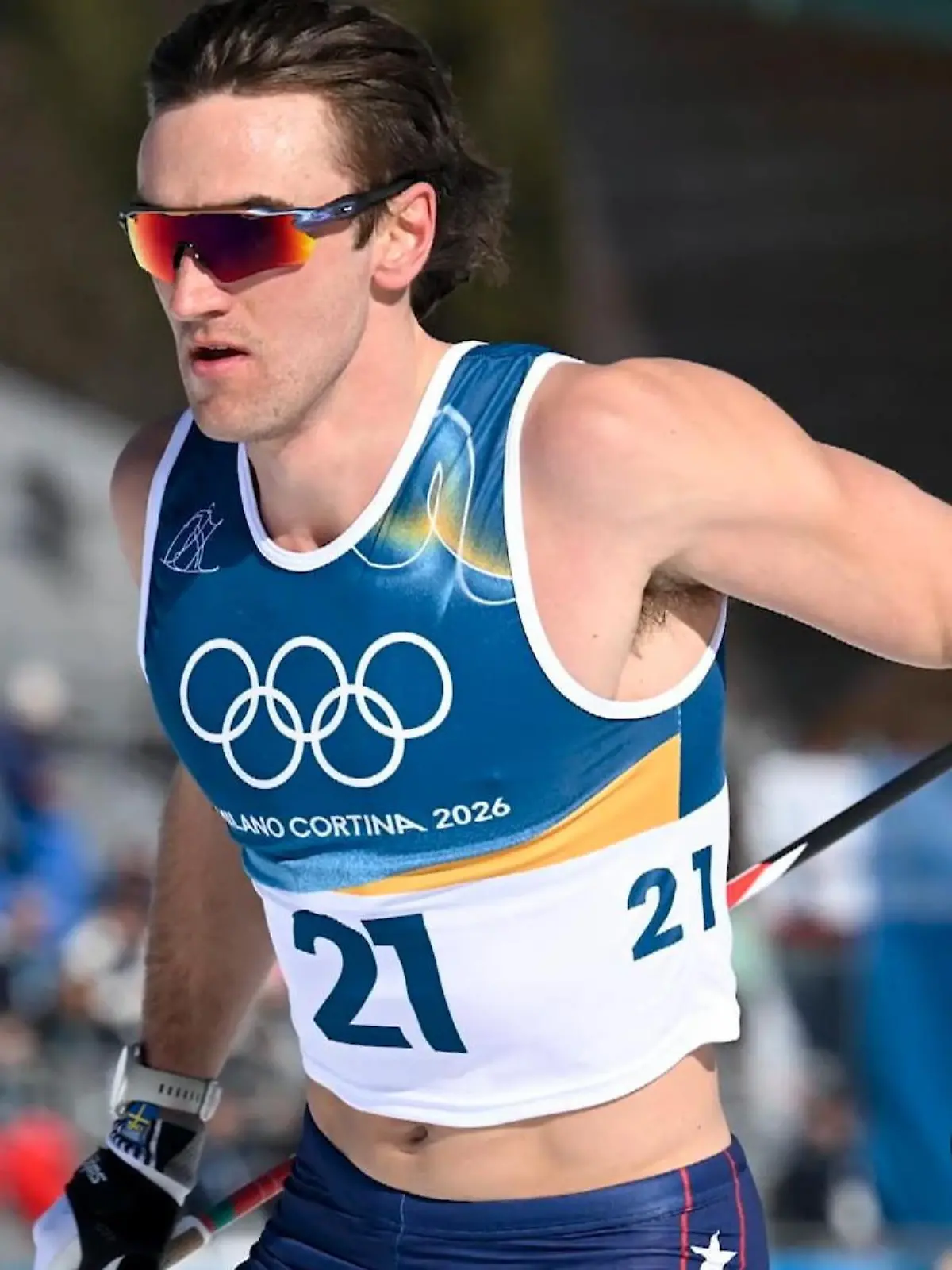 Bild zu: "US-Skilangläufer startet „oben ohne" – dann verläuft er sich bei Rennen!"