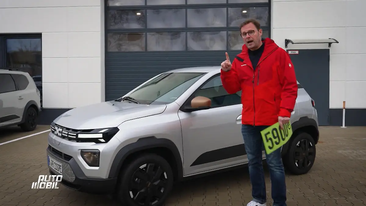 5,900 Euro: Wie fährt sich das günstigste E-Auto? Dacia Spring