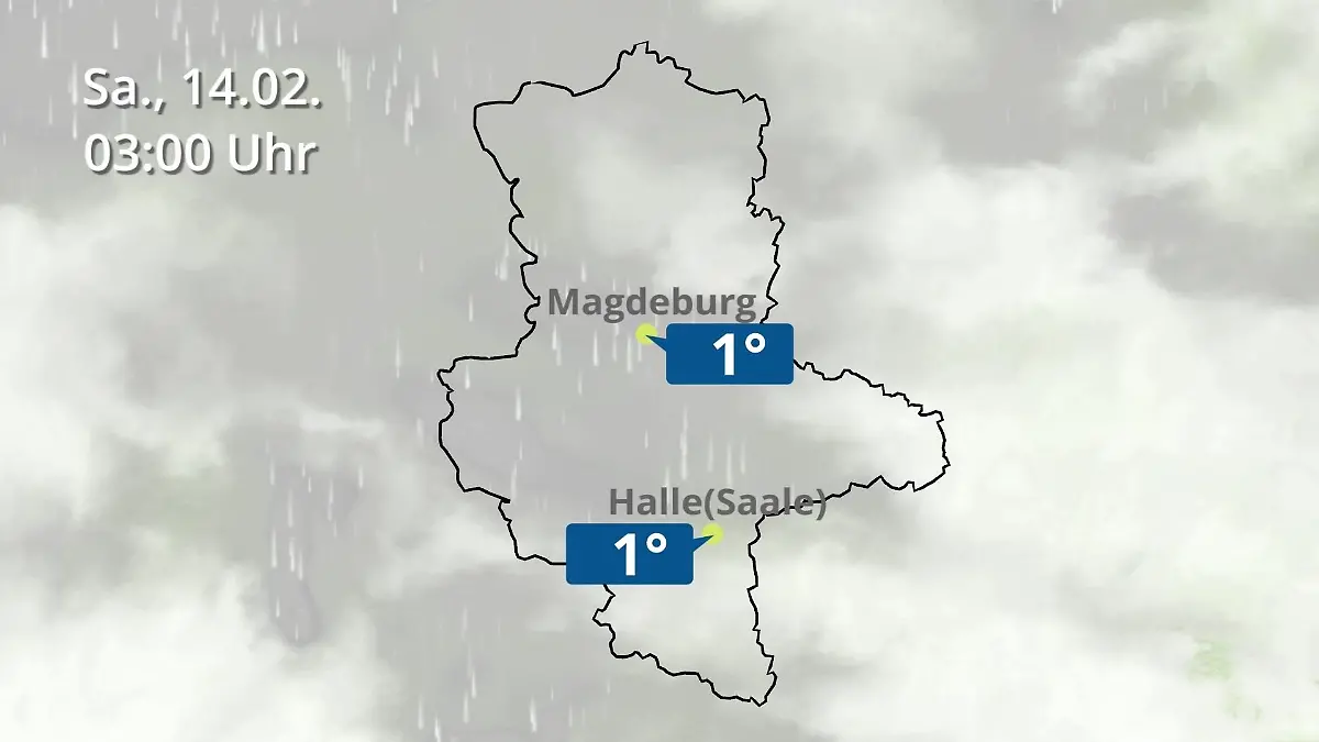 Sachsen-Anhalt: Wie wird das Wetter? Regen und Wolkenfilm für Halle und Magdeburg