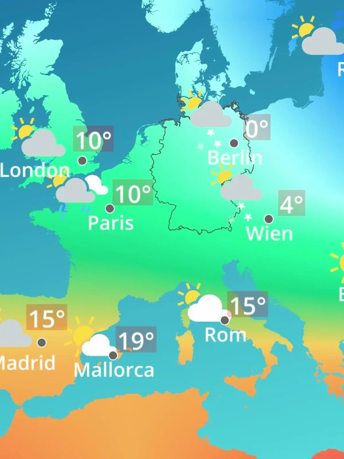 Bild zu: "Europa: Wie wird das Wetter?"