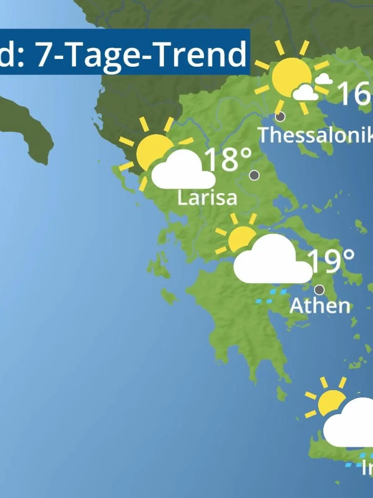 Bild zu: "Griechenland: Wie wird das Wetter?"
