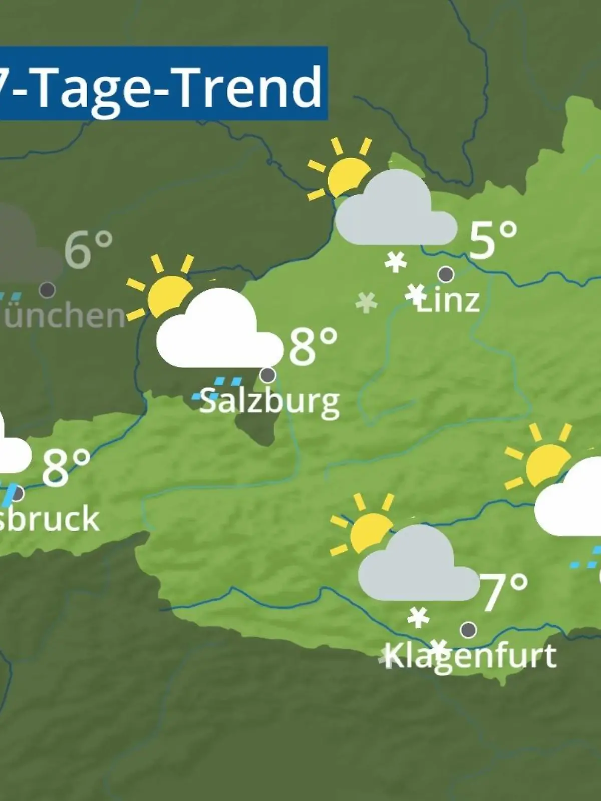 Bild zu: "Österreich: Wie wird das Wetter?"