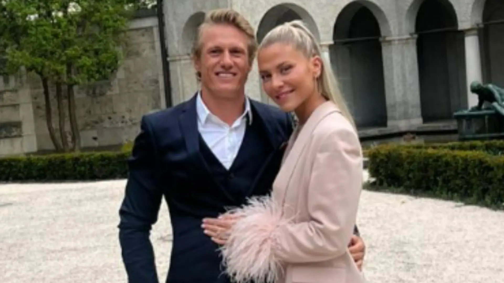 Gemeinsam mit Profi-Sportler Dominik Gührs ist Valentina Pahde auf einer Hochzeit.