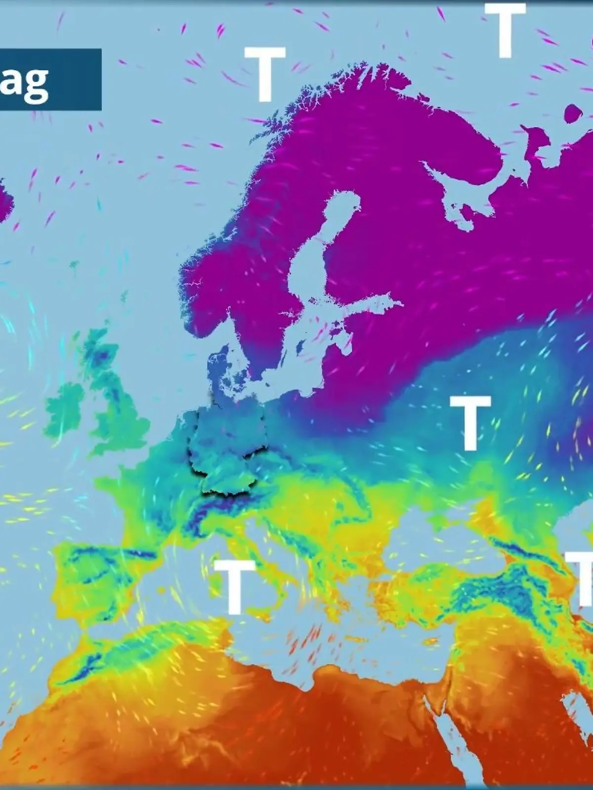Bild zu: "Luftmassengrenze: Kaltluft hält sich im Nordosten weiterhin wacker"