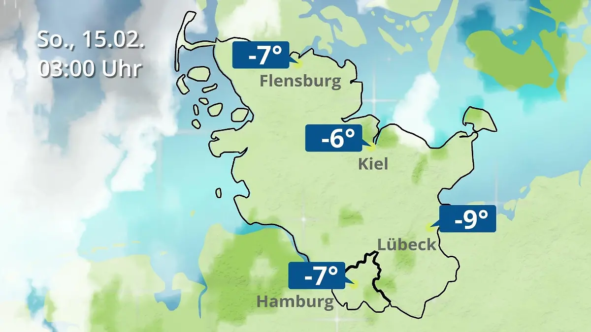 Hamburg, Schleswig-Holstein: Wie wird das Wetter? Regen- und Wolkenfilm für die Nordsee- und Ostseeküste