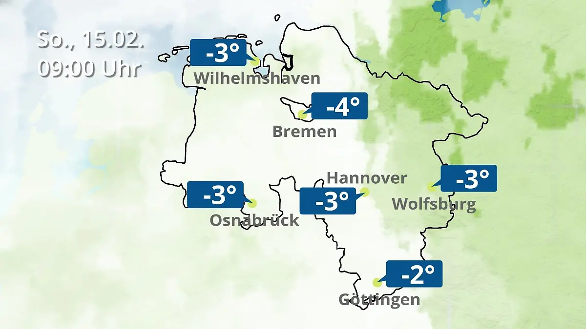 Bremen und Niedersachsen: Wie wird das Wetter? Regen- und Wolkenfilm für Hannover, Osnabrück und Wolfsburg