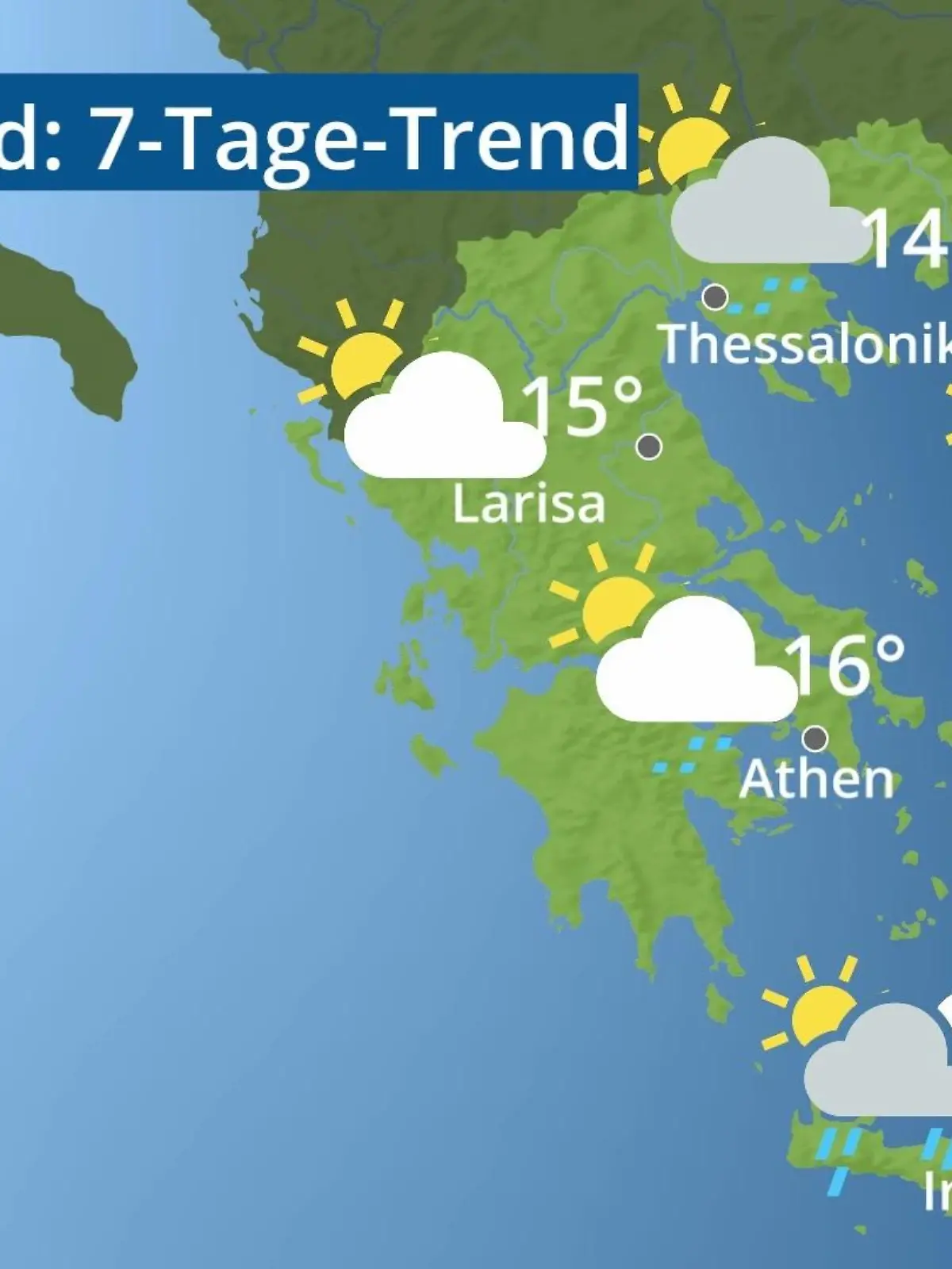 Bild zu: "Griechenland: Wie wird das Wetter?"