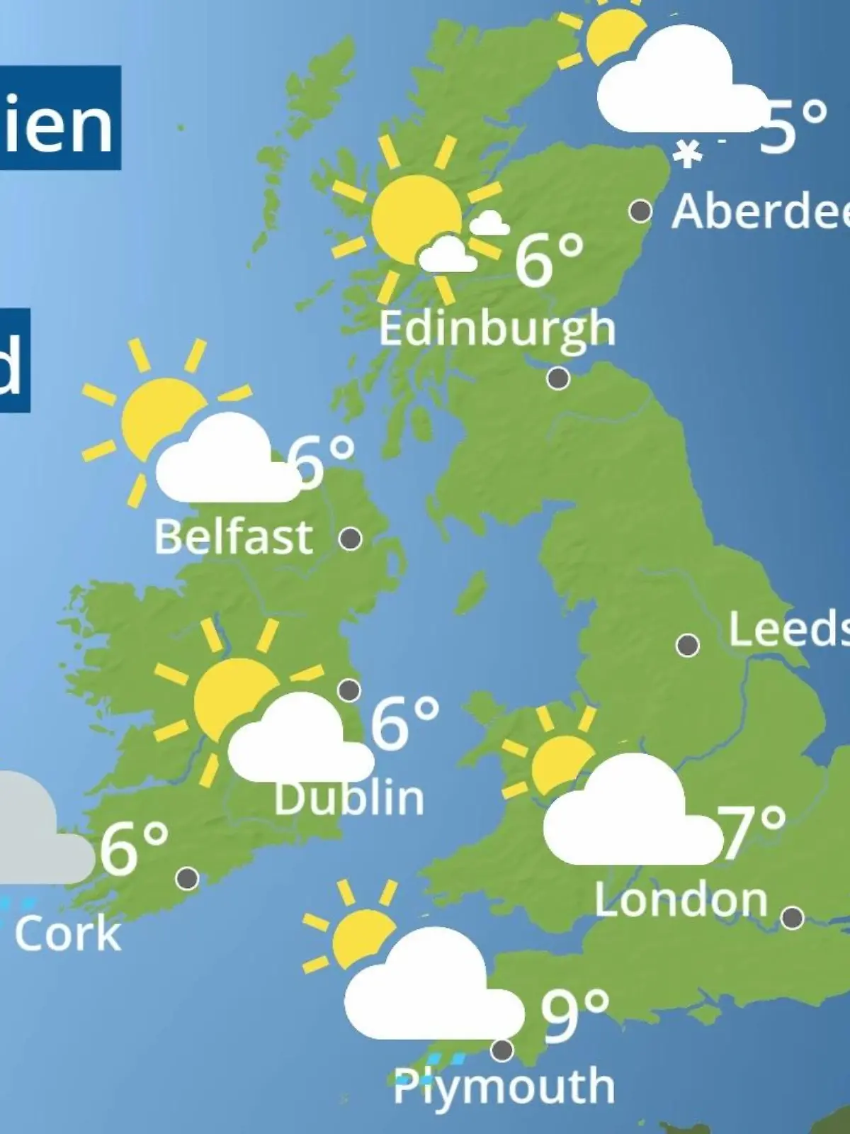 Bild zu: "England, Schottland, Wales: Wie wird das Wetter?"