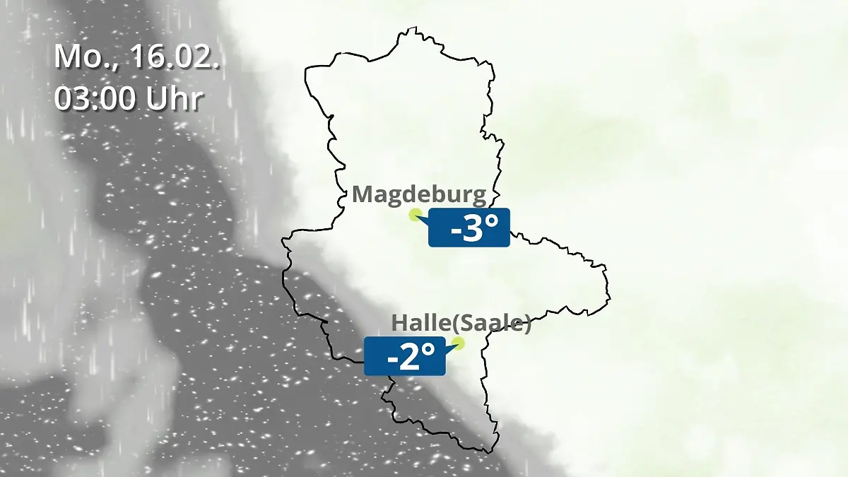Sachsen-Anhalt: Wie wird das Wetter? Regen und Wolkenfilm für Halle und Magdeburg