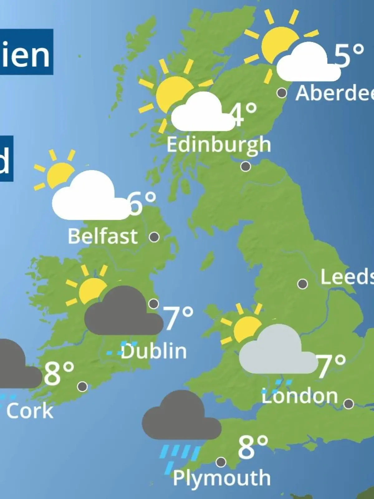Bild zu: "England, Schottland, Wales: Wie wird das Wetter?"