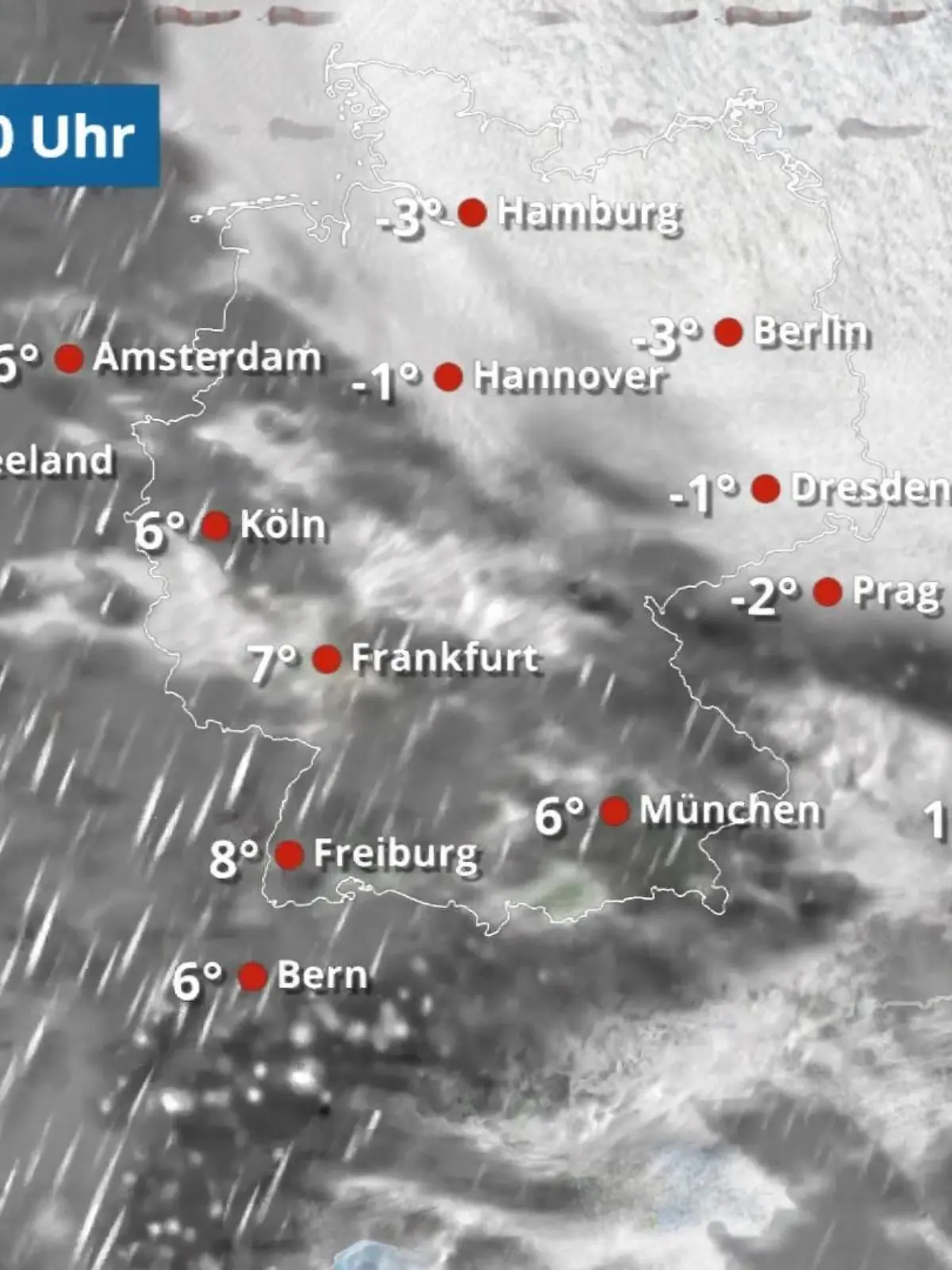 Bild zu: "Schnee und Glätte breiten sich ostwärts aus"