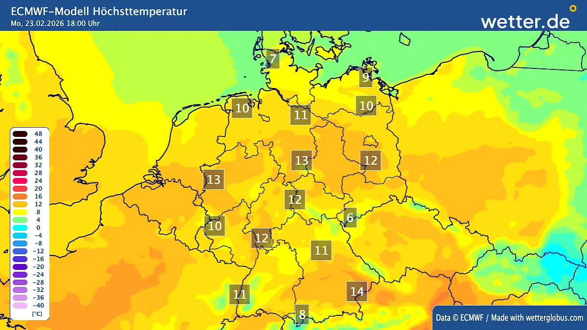 Höchstwerte Deutschland.