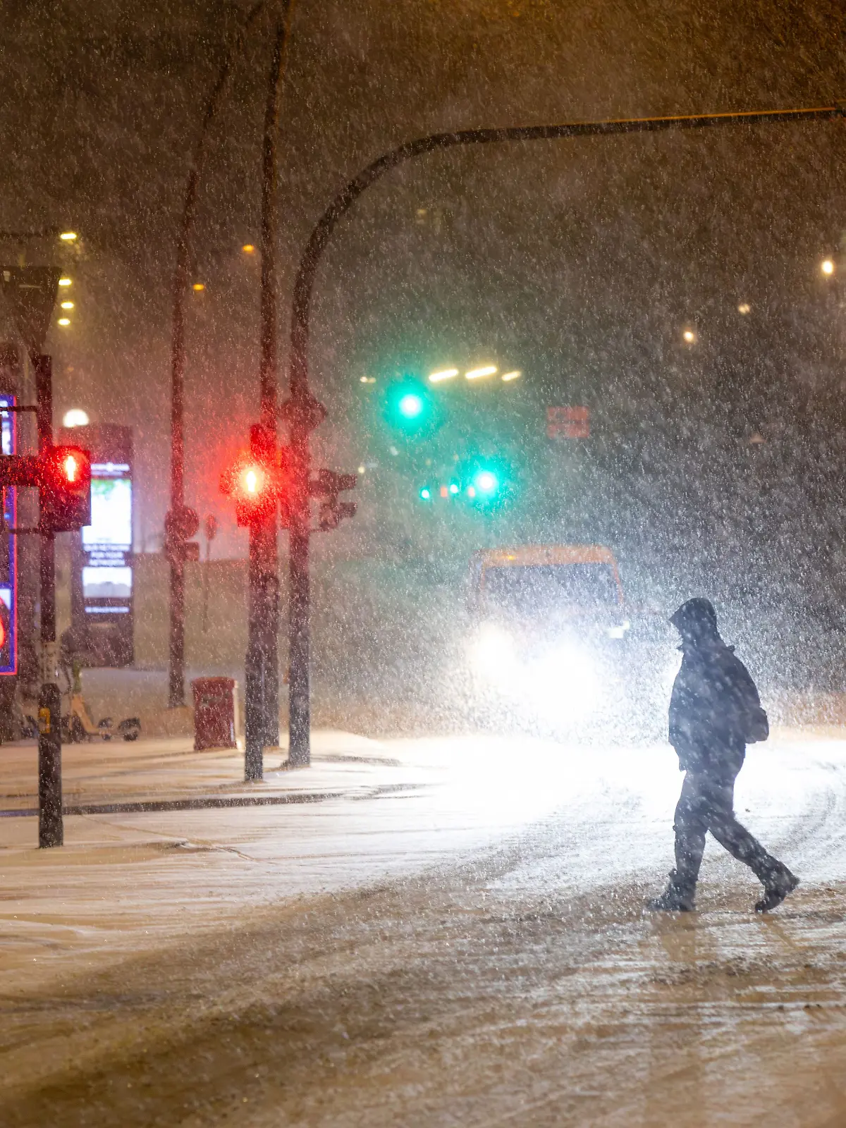 Winterwetter in Hamburg