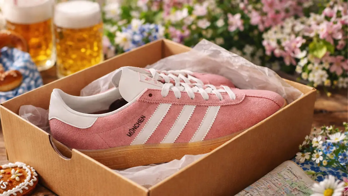 Mit dem München-Schuh von Adidas macht ihr auch in jeder anderen Stadt eine gute Figur.