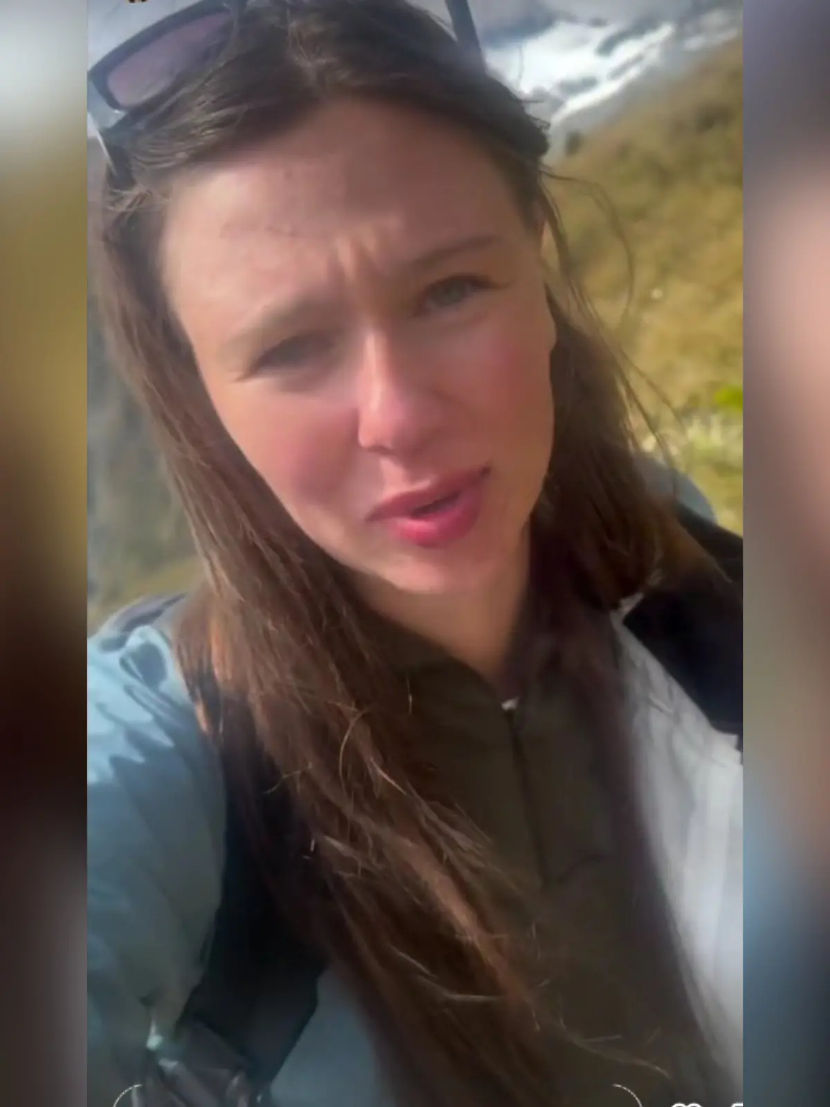 Ann-Kathrin Bendixen entgeht auf ihrer Gletscherwanderung in Neuseeland nur haarscharf einem Unglück.