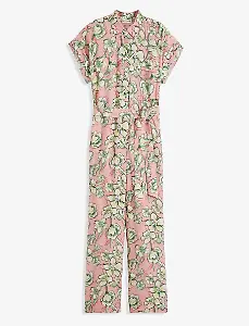 Jumpsuit aus fließendem Viskose-Mix