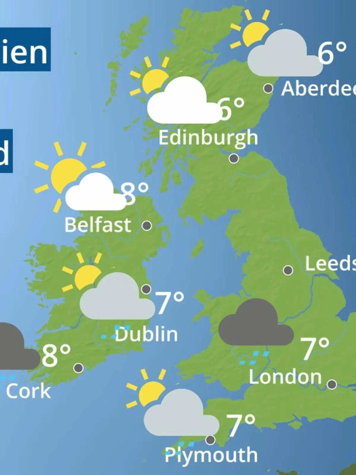 Bild zu: "England, Schottland, Wales: Wie wird das Wetter?"