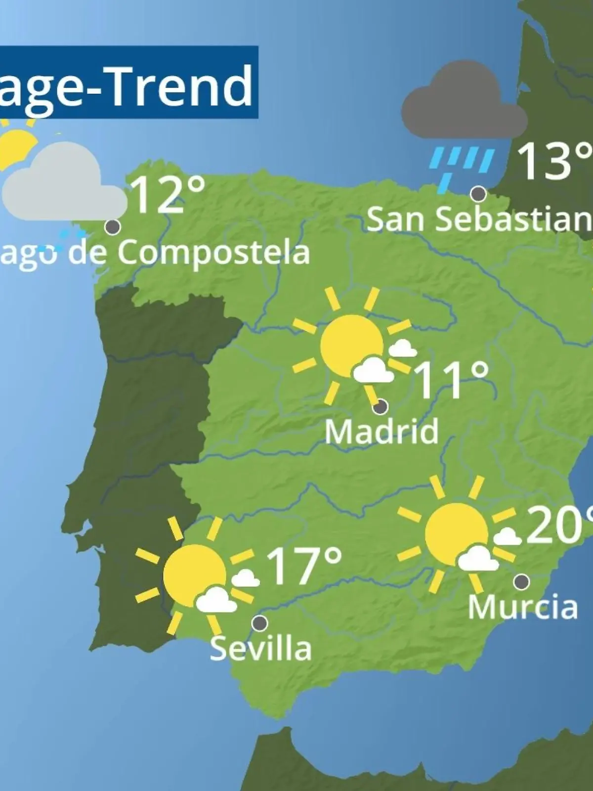 Bild zu: "Spanien: Wie wird das Wetter?"