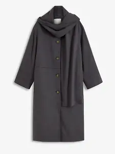 Oversize-Mantel mit zwei dezenten Nahttaschen