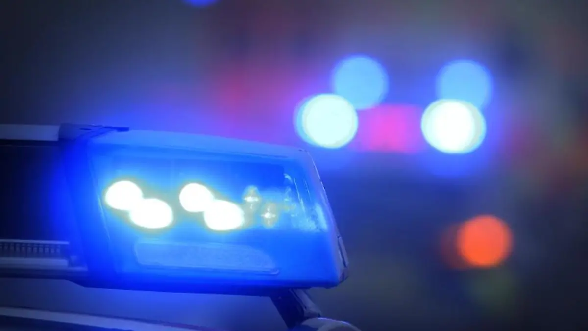 Ein Blaulicht leuchtet auf dem Dach eines Polizeifahrzeugs. Foto: Karl-Josef Hildenbrand/dpa/Symbolbild