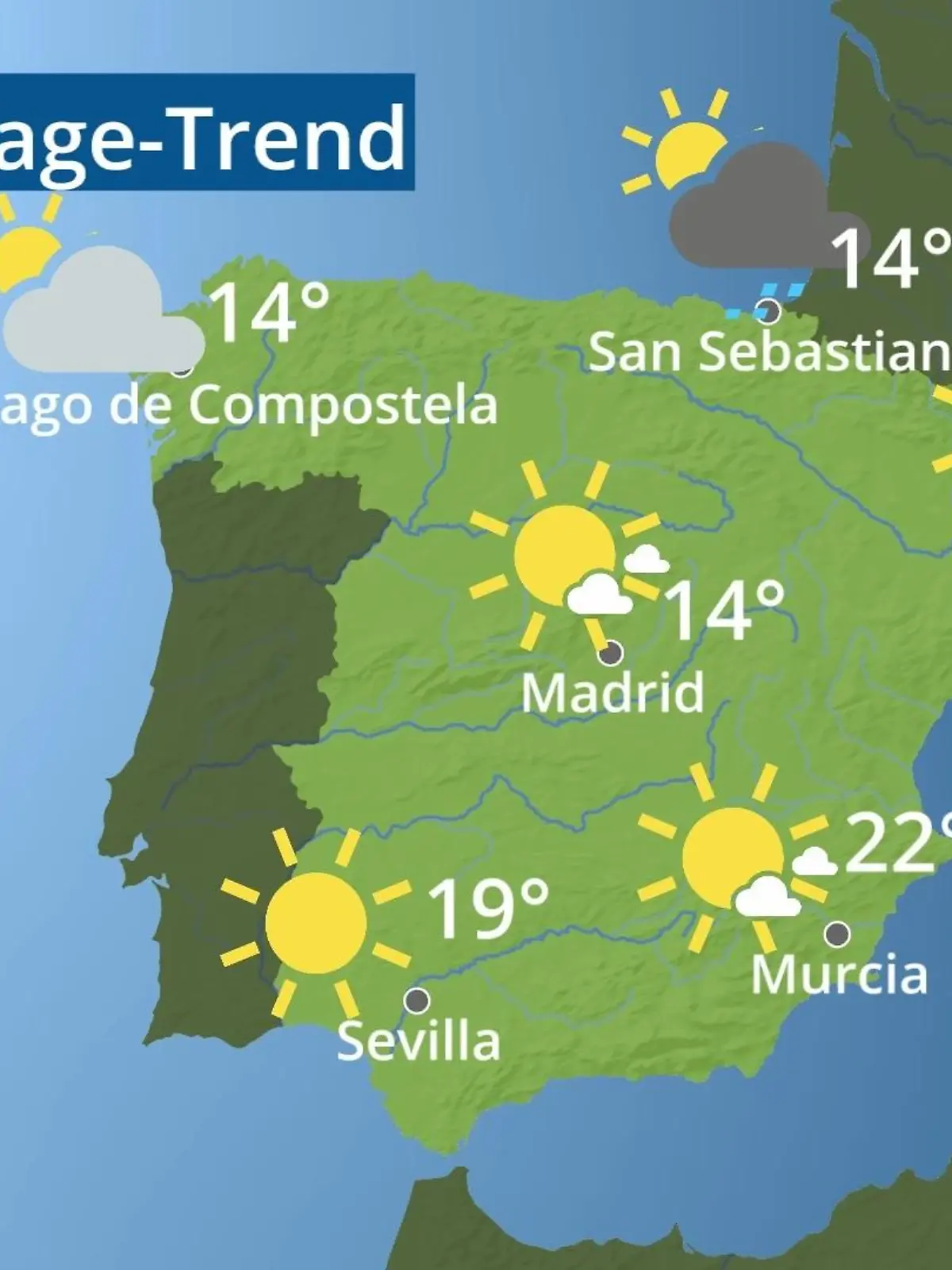 Bild zu: "Spanien: Wie wird das Wetter?"