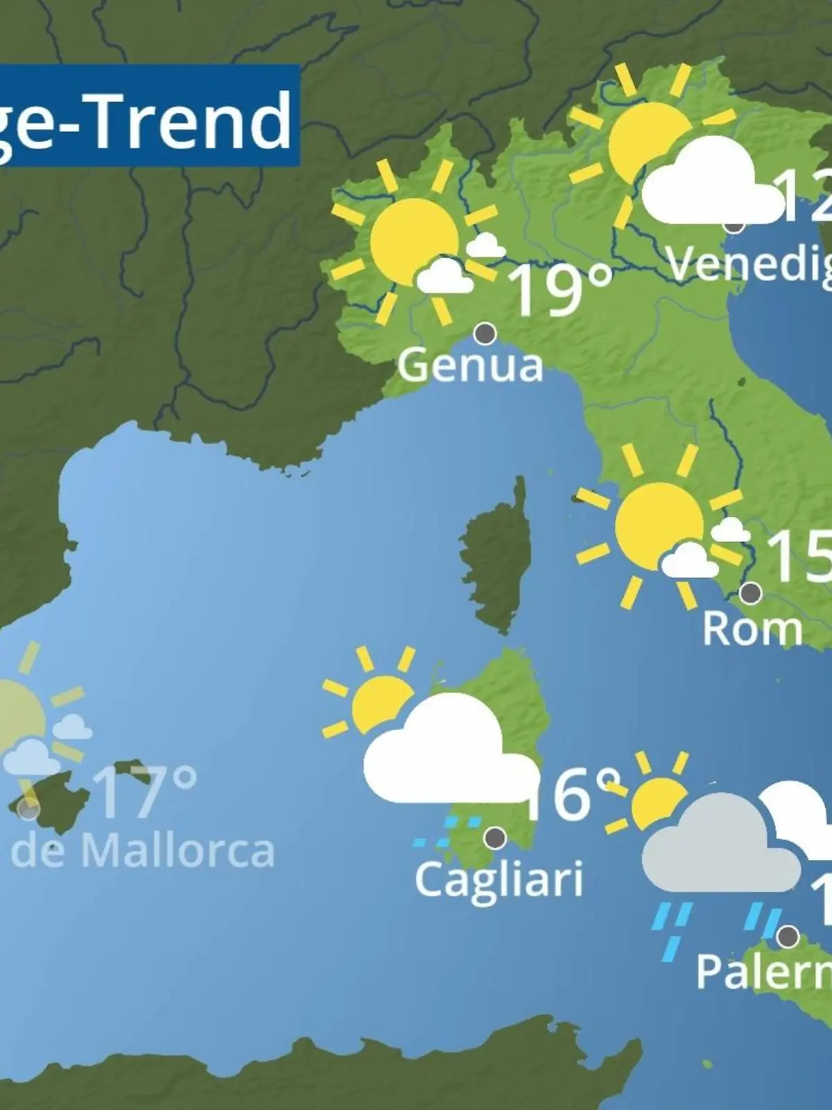 Bild zu: "Italien: Wie wird das Wetter?"