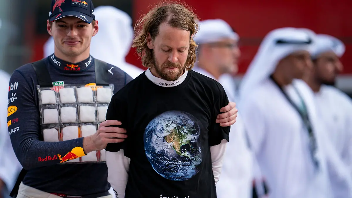 Max Verstappen (l) nimmt Sebastian Vettels Le-Mans-Idee gerne auf. (Archivbild)