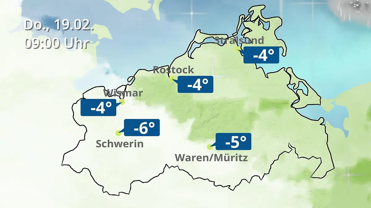 Mecklenburg-Vorpommern: Wie wird das Wetter? Regen- und Wolkenfilm für Rostock, Rügen und die Ostseeküste
