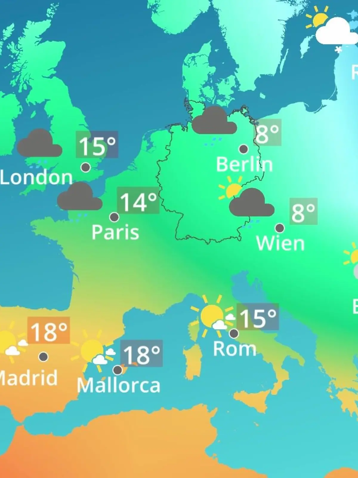 Bild zu: "Europa: Wie wird das Wetter?"