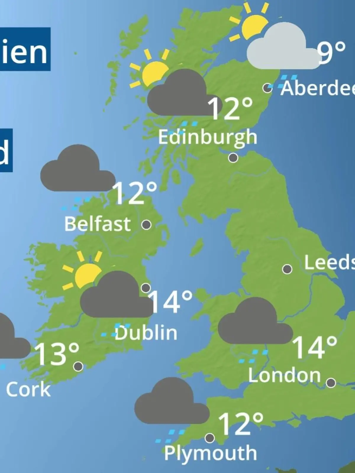 Bild zu: "England, Schottland, Wales: Wie wird das Wetter?"