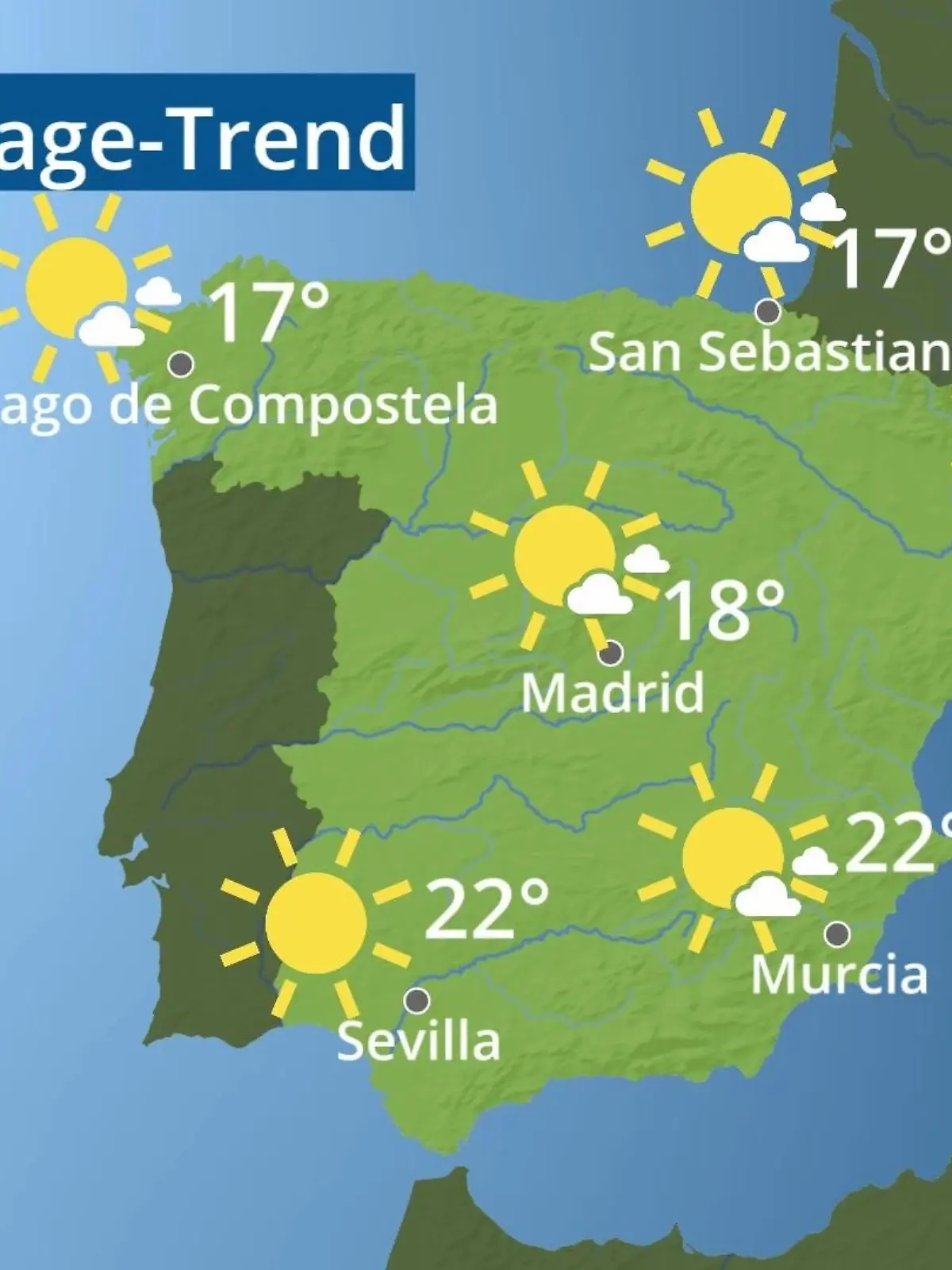 Bild zu: "Spanien: Wie wird das Wetter?"