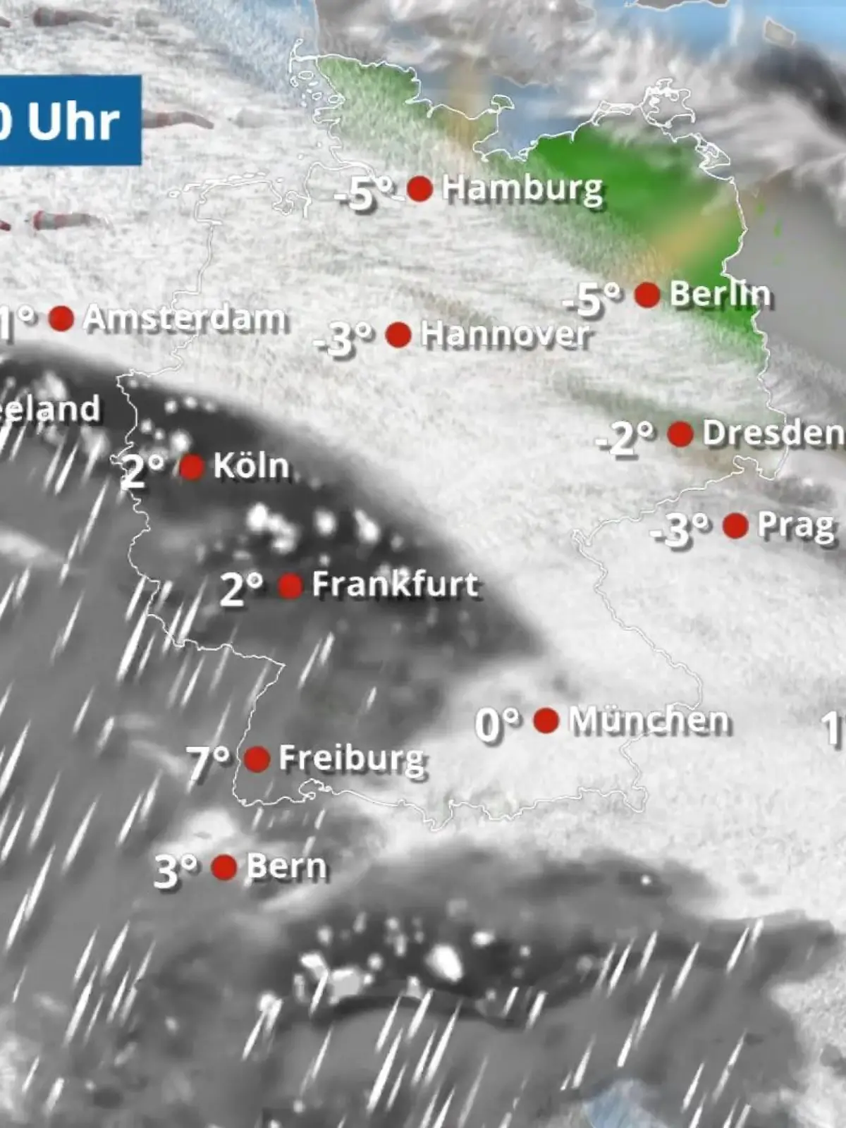 Bild zu: "Schnee und Regen im Süden und Westen, sonst bleibt es schöner"