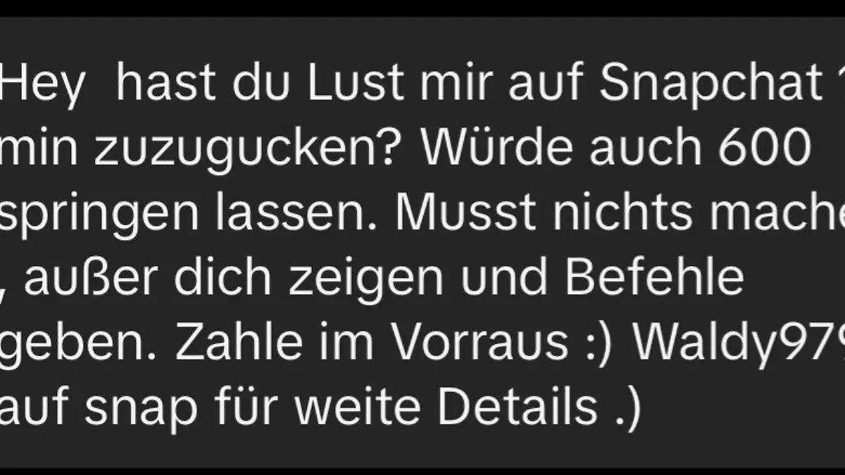 Hier noch ein paar perverse Beispiele von Instagram-Ekel-Nachrichten, die Zucker, Detlaf und Köhler bekommen haben: