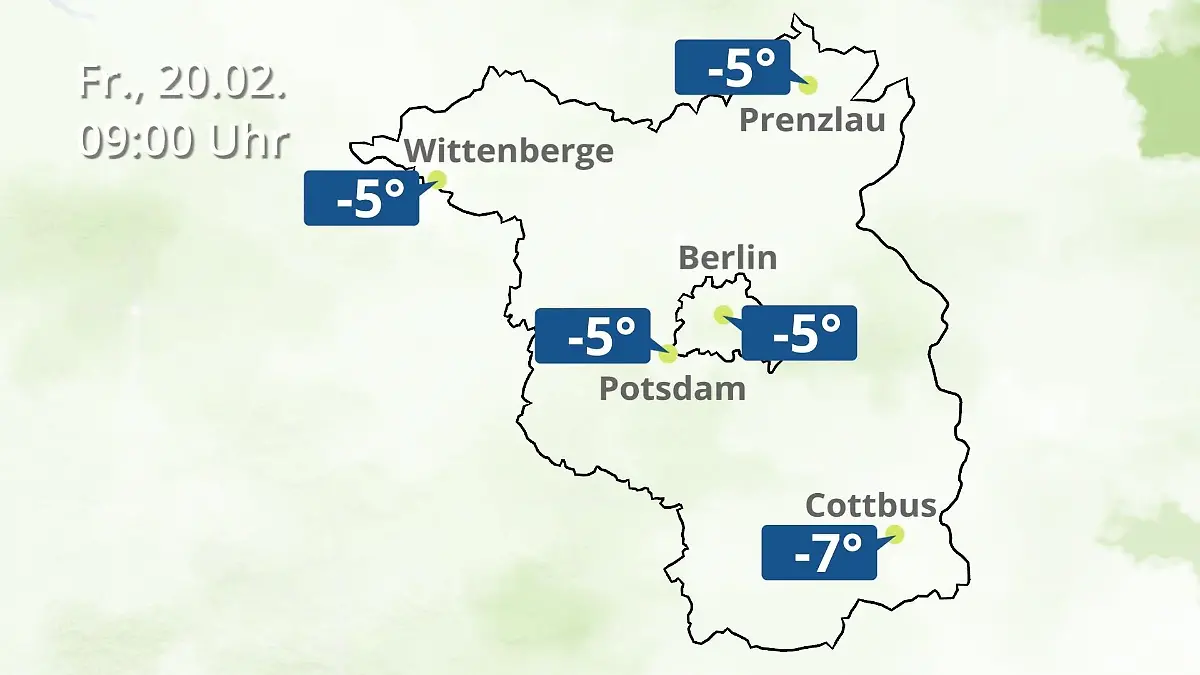 Berlin und Brandenburg: Wie wird das Wetter? Regen- und Wolkenfilm für Potsdam, Cottbus und Wittenberge