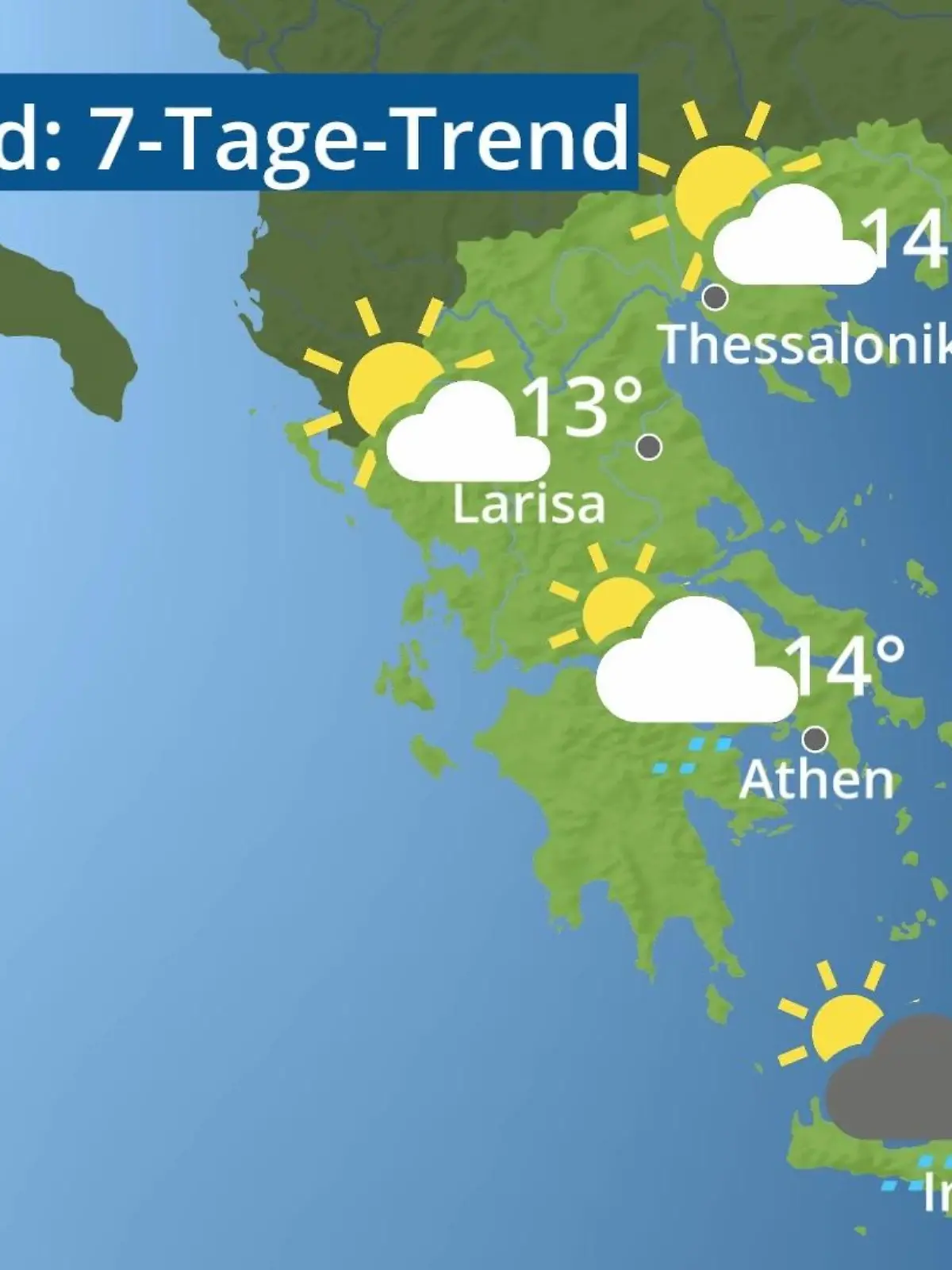 Bild zu: "Griechenland: Wie wird das Wetter?"