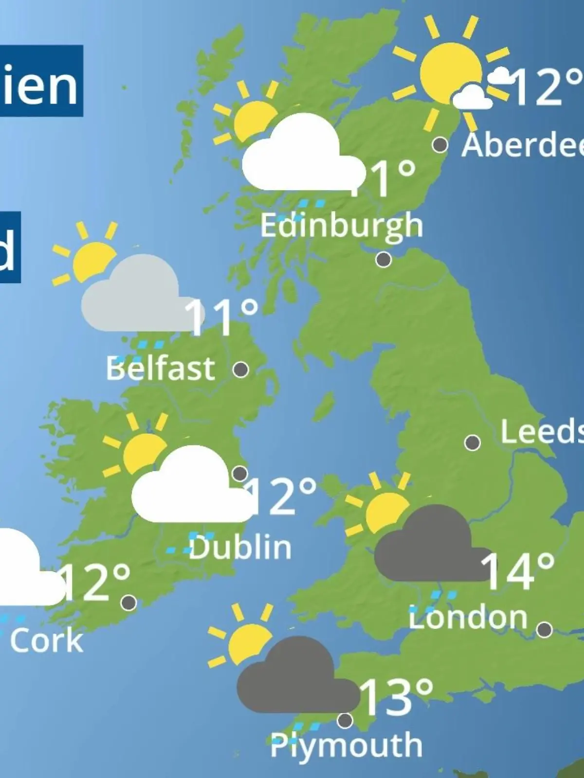 Bild zu: "England, Schottland, Wales: Wie wird das Wetter?"