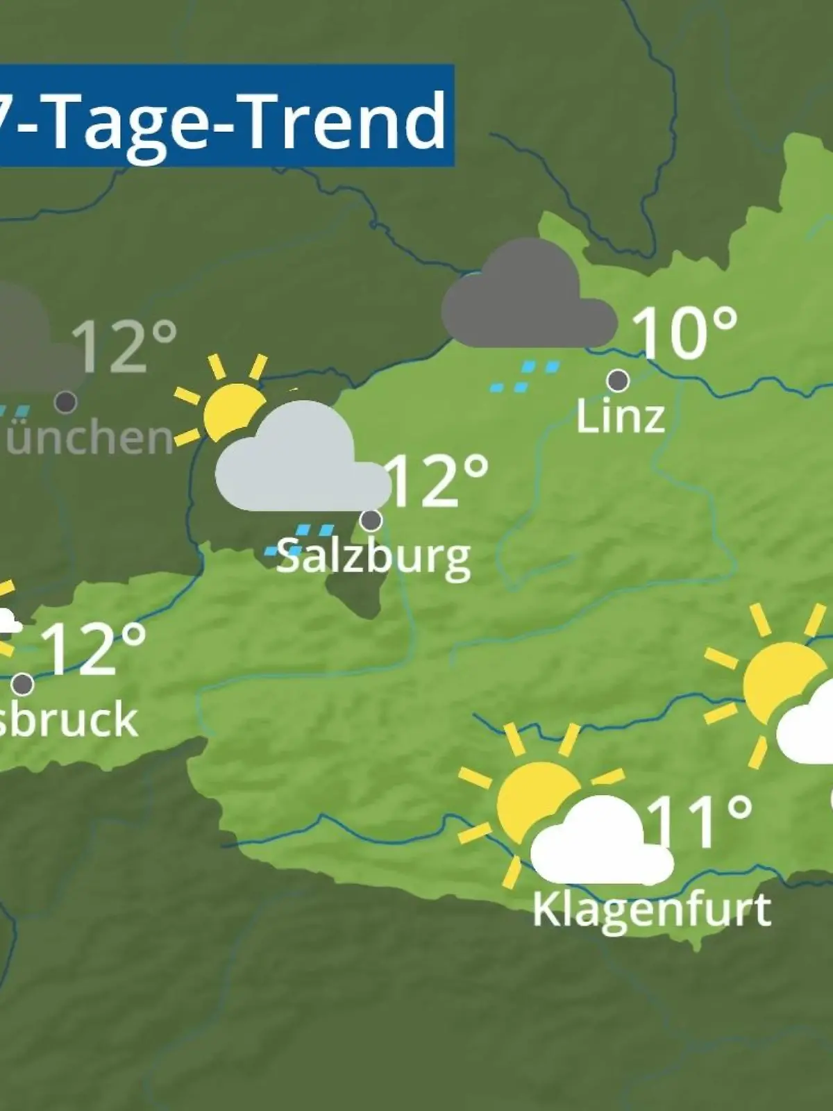 Bild zu: "Österreich: Wie wird das Wetter?"
