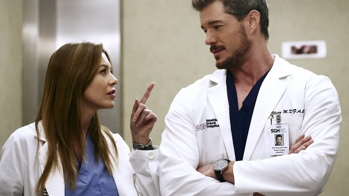 Eine Szene aus der Serie: Dr. Meredith Grey und Dr. Mark Sloan in „Grey’s Anatomy”: Diese Rollen machten Ellen Pompeo und Eric Dane weltberühmt