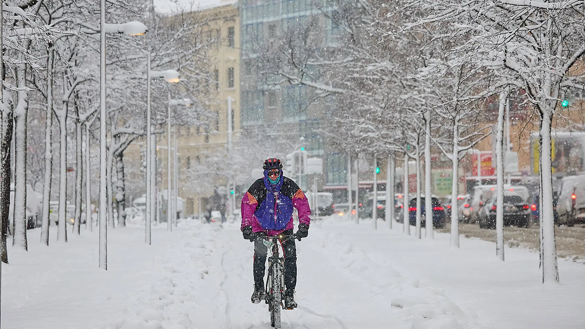 Schneechaos in Wien