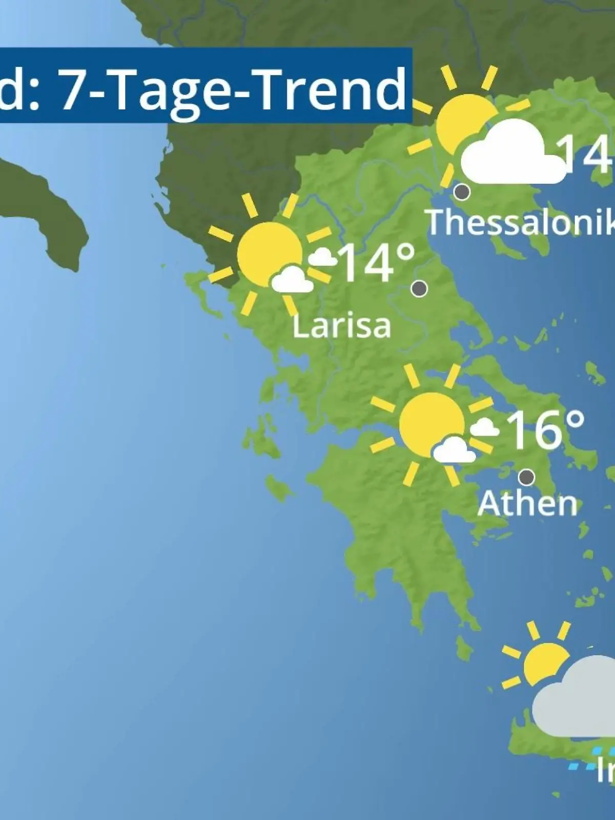 Bild zu: "Griechenland: Wie wird das Wetter?"