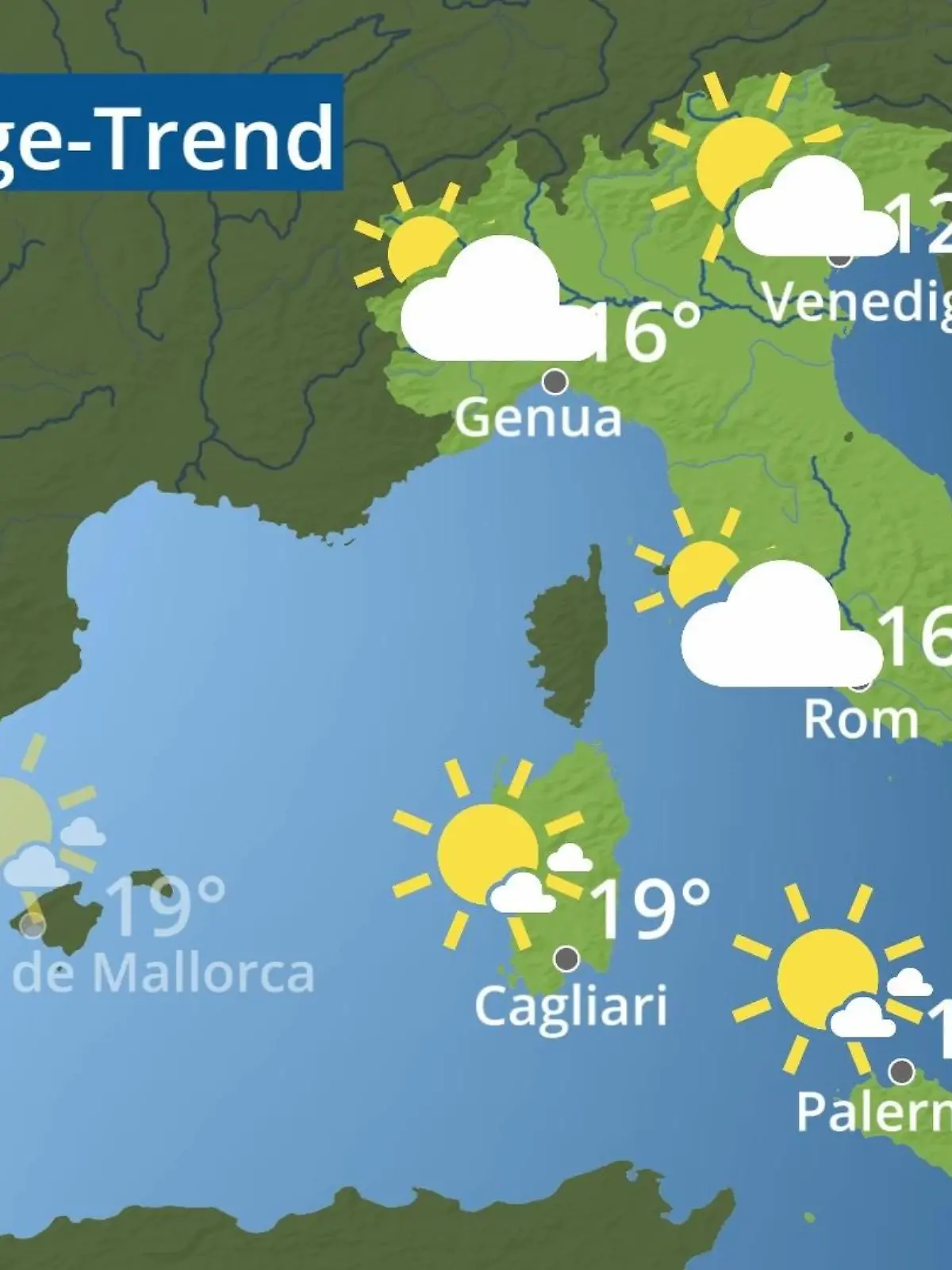 Bild zu: "Italien: Wie wird das Wetter?"